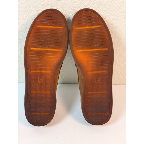 LUCA Terra Penny Loafer Mens 12 Tan Brown Leather Huckberry Lactae Hevea Sole